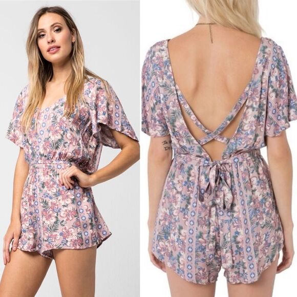 O'neill Rosemary Romper Floral Pink medium - Picture 2 of 13